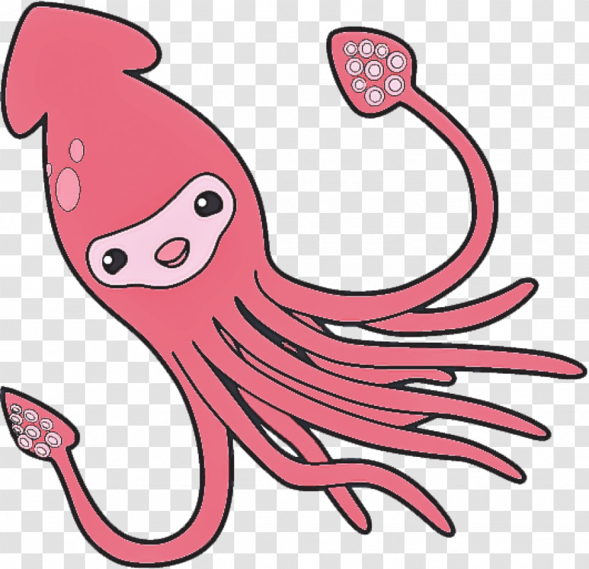 Giant Pacific Octopus Cartoon Pink Octopus Octopus Transparent PNG