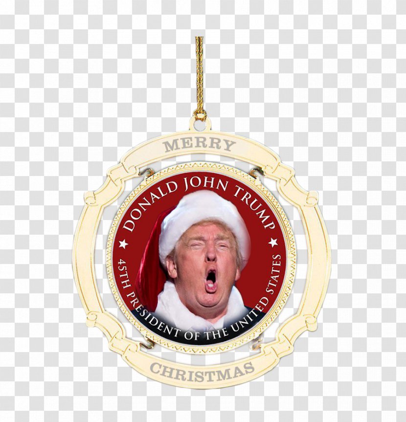 Donald Trump Christmas Ornament Cotton Transparent PNG