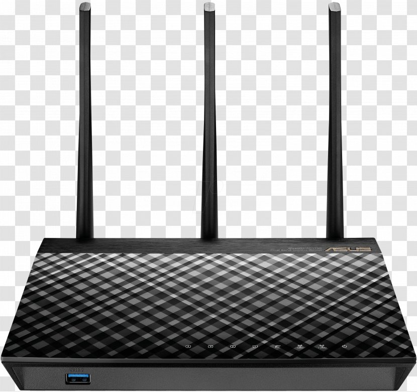ASUS RT-AC66U Wireless Router Wi-Fi Gigabit Ethernet - Multimedia - Wired Transparent PNG