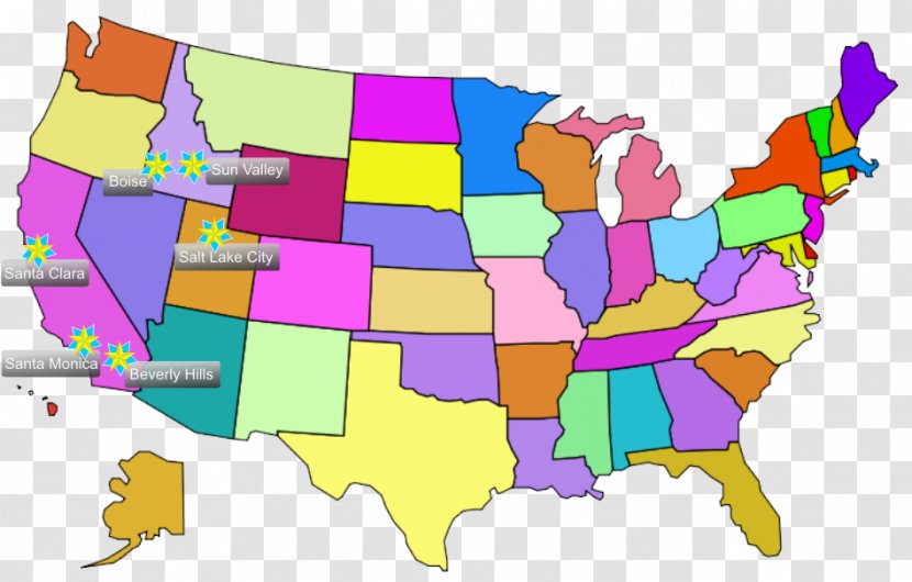United States Map U.S. State Clip Art Transparent PNG