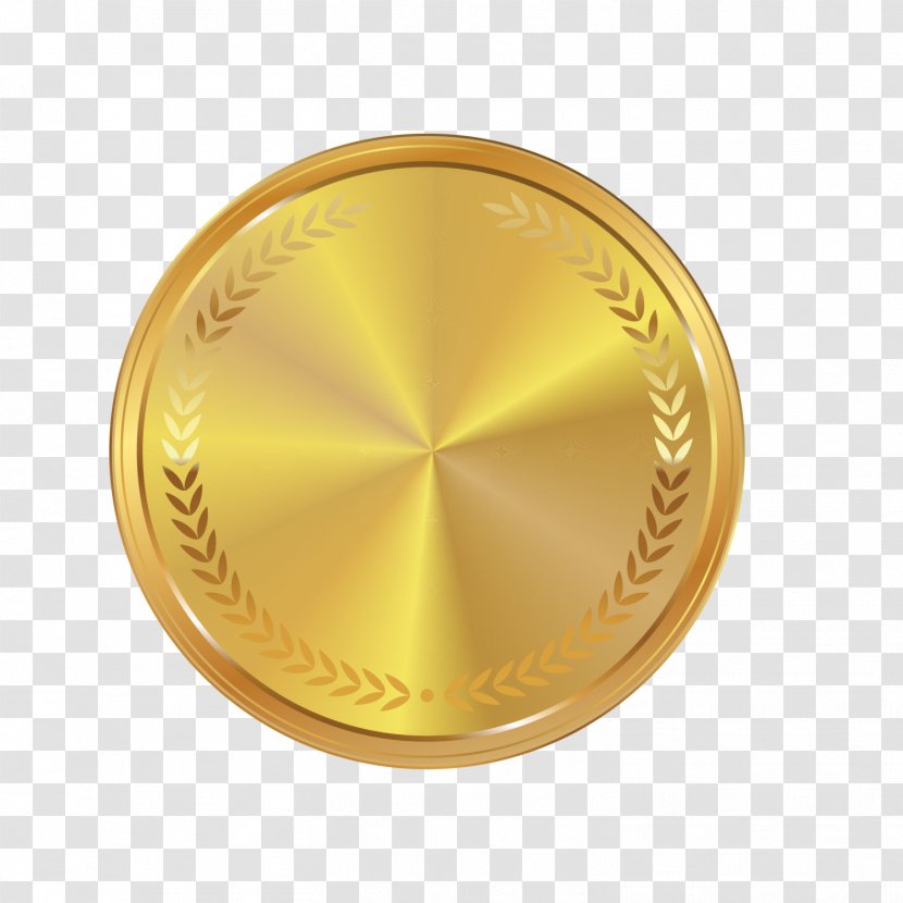 Medal Gold Icon - Money - Golden Atmosphere Transparent PNG