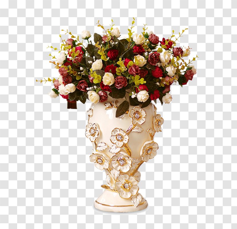 Floral Design Cut Flowers Vase Flower Bouquet - Rose Transparent PNG