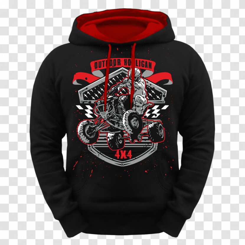 Hoodie All-terrain Vehicle Motorcycle T-shirt Bluza - Hood Transparent PNG