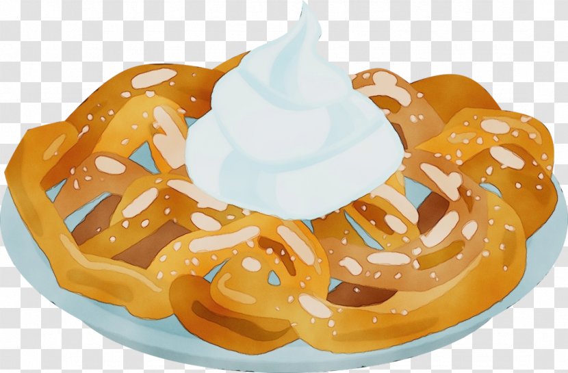 Orange - Dessert - Choux Pastry Cruller Transparent PNG