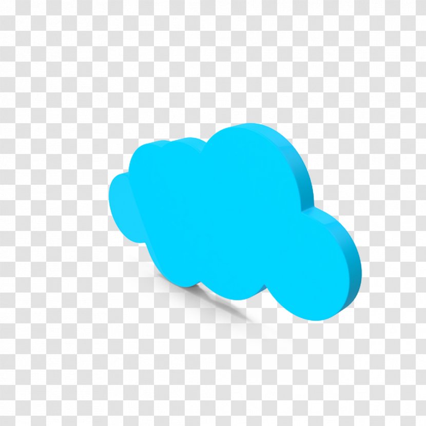Animation Cartoon - Azure - Blue Cloud Transparent PNG