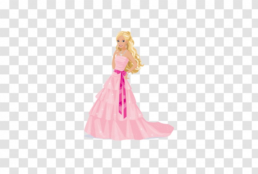 Barbie Doll Dress Gown Toy - Moda Transparent PNG