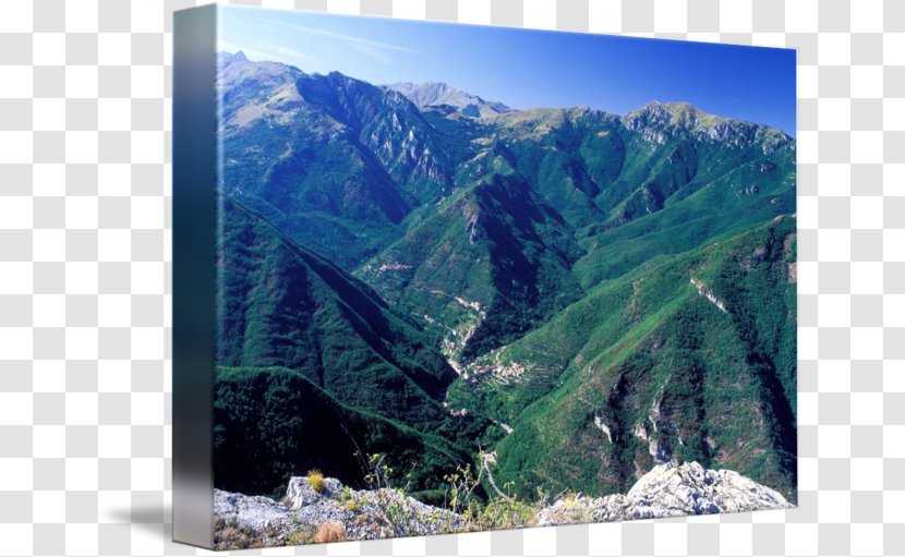 Mountain Landscape Mount Scenery Landform Wilderness - Painting Transparent PNG