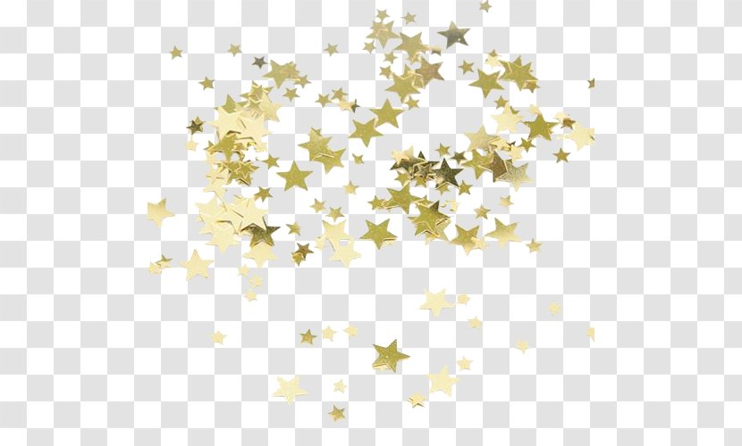 Star Gold Confetti Party Bride - Wedding - Overlay Transparent PNG