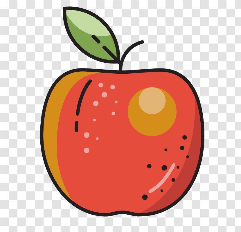 Apple Fruit Icon - Ico - Cartoon Transparent PNG