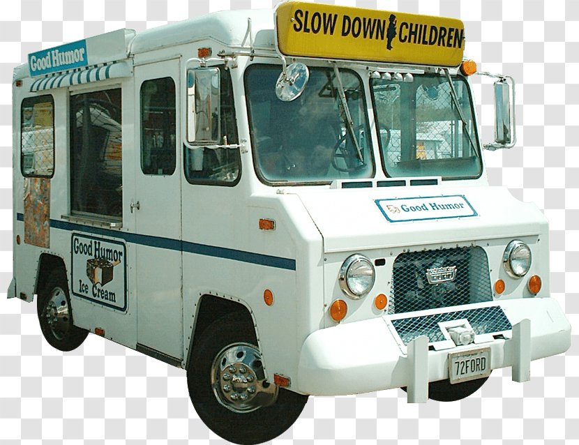 Ice Cream Van Car Motor Vehicle Good Humor - Food - Truck Transparent PNG