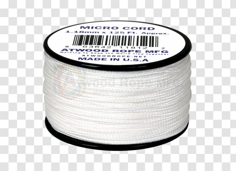Parachute Cord Rope Material Polyester Product - Plastic Transparent PNG
