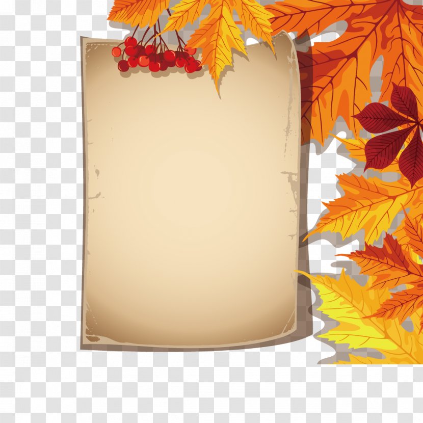Paper Maple Leaf Euclidean Vector - Autumn Leaves And Transparent PNG
