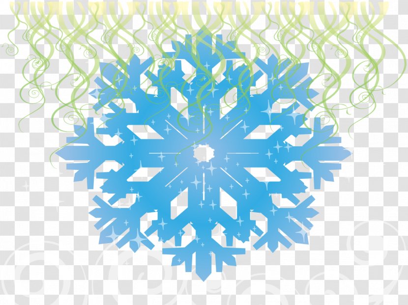 Snowflake Ice Crystals - Vector Snowflakes Transparent PNG