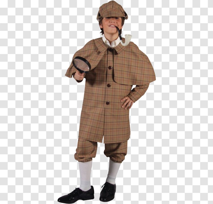 Sherlock Holmes Costume Party Halloween Clothing - Outerwear - Child Transparent PNG
