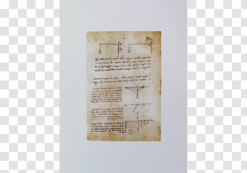 Codex Arundel Manuscript Painting British Library - Optics - Leonardo Davinci Transparent PNG