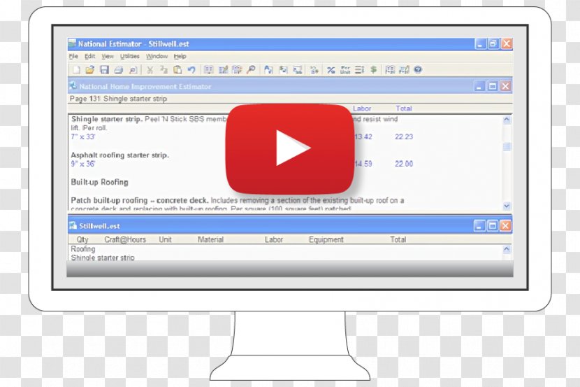 Computer Program Estimation Software Estimator Video - Technology - Architectural Engineering Transparent PNG