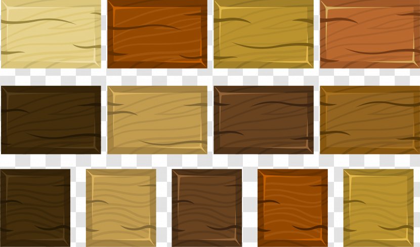 Plank Cartoon Wood Illustration - Brick - Flooring Samples Transparent PNG
