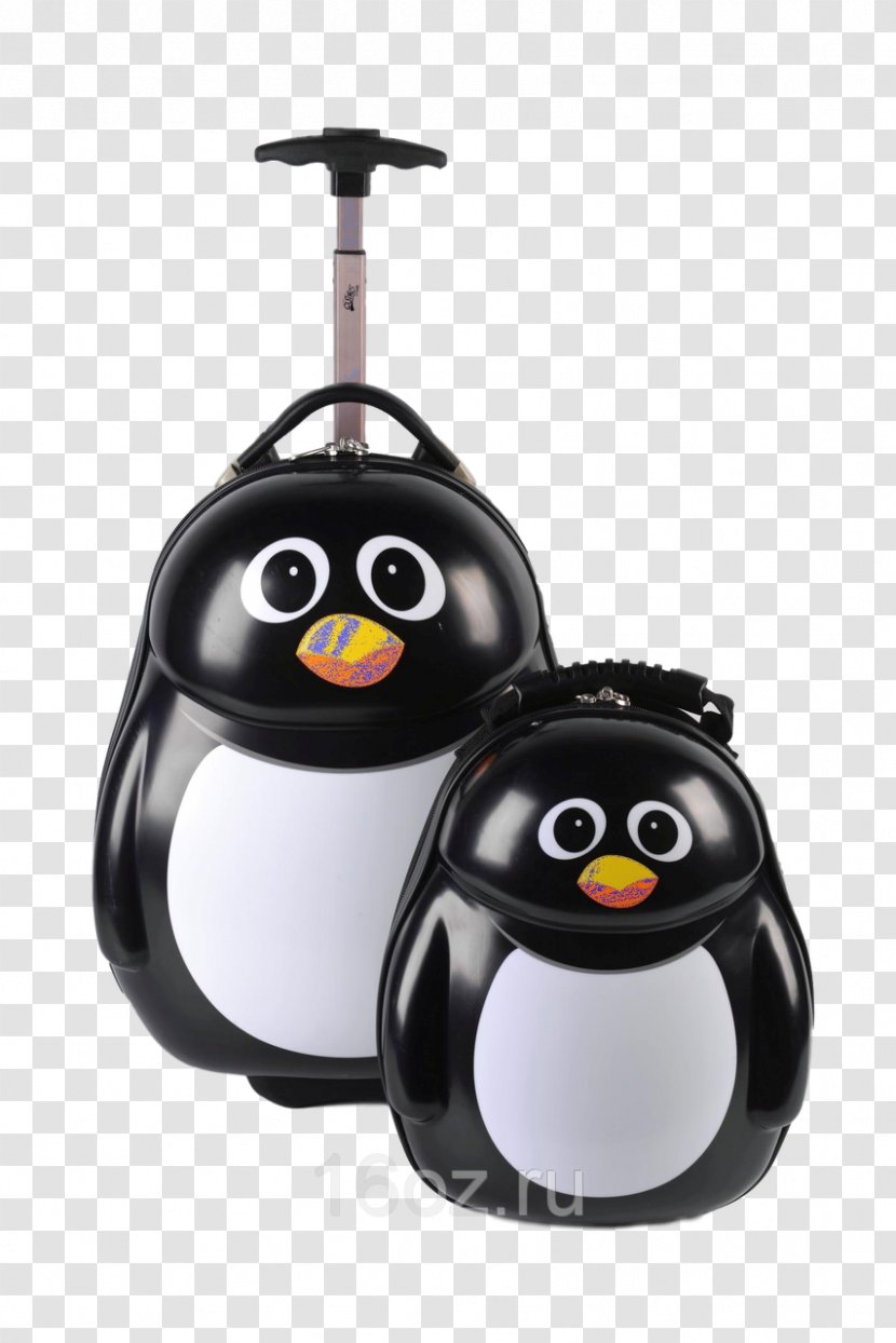 Penguin Suitcase Backpack Artikel Service - Handbag Transparent PNG