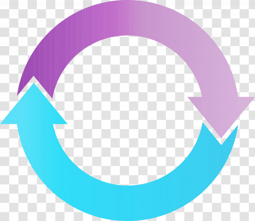 Turquoise Circle Aqua Purple Symbol Transparent PNG