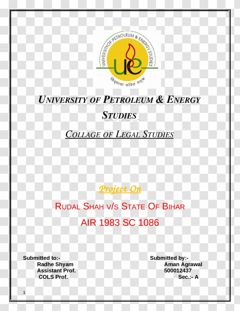 University Of Petroleum And Energy Studies Document Line Dehradun Transparent PNG