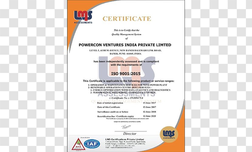 ISO 9000 Limited Company Industry Information - Manufacturing - Powercon Transparent PNG