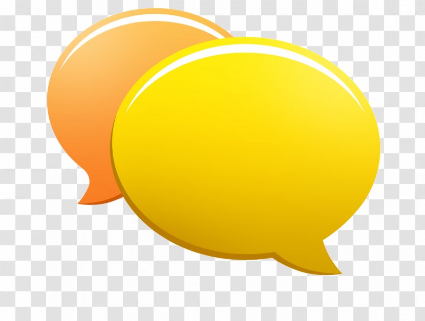 Online Chat Conversation Clip Art - Yellow - Friends-icon Transparent PNG