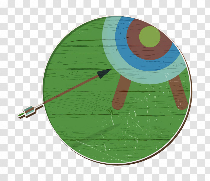 Archery Icon Sports Icon Color Sport Elements Icon Transparent PNG
