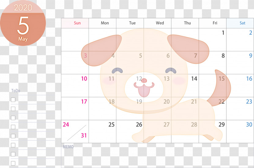 May 2020 Calendar May Calendar 2020 Calendar Transparent PNG