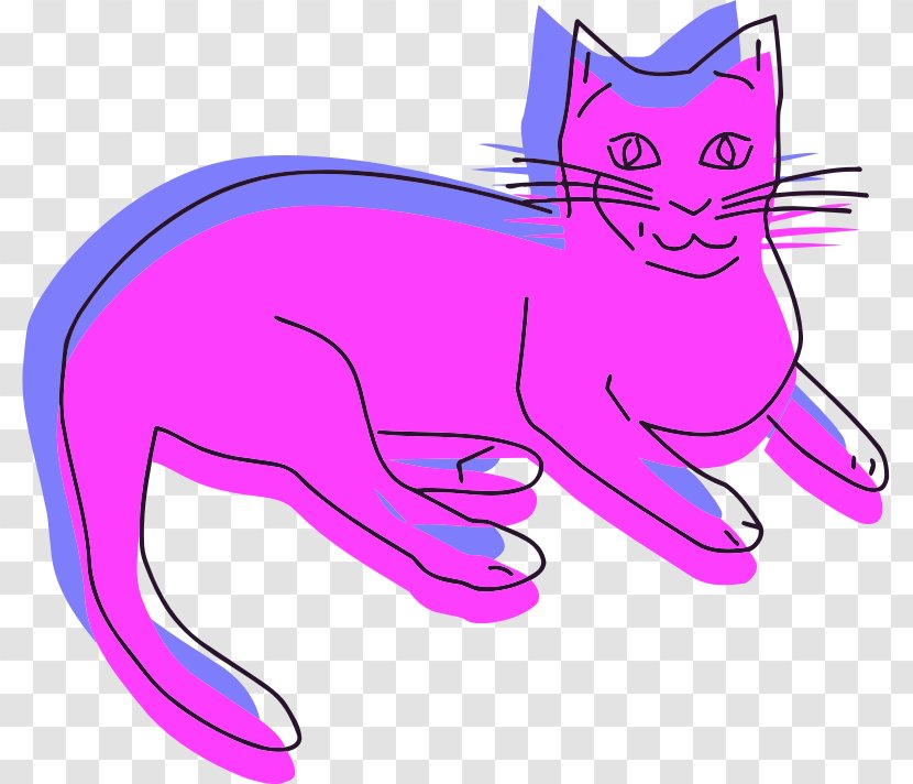 Whiskers Kitten Cat Clip Art - Watercolor - It's Clipart Transparent PNG