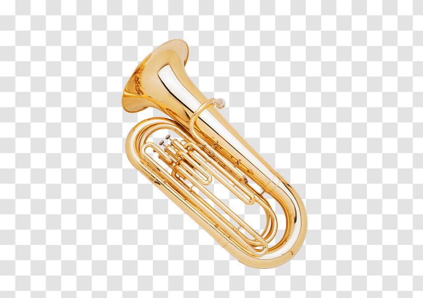 Tuba Musical Instrument Orchestra Brass French Horn - Heart - Instruments Transparent PNG