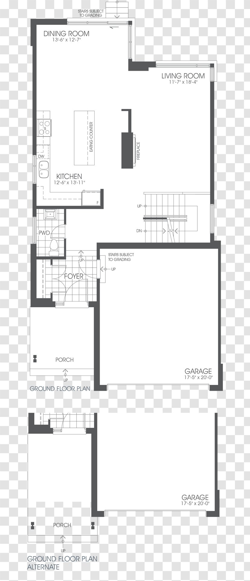 Floor Plan Line Angle - Black And White - Ground Transparent PNG