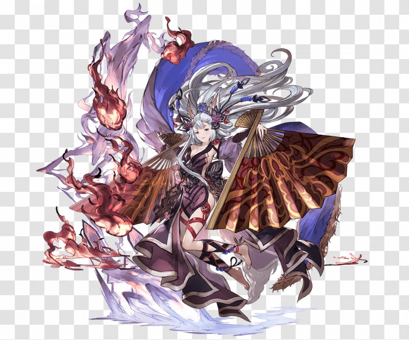 Granblue Fantasy Fire Character Game - Flower - Shadowverse Transparent PNG