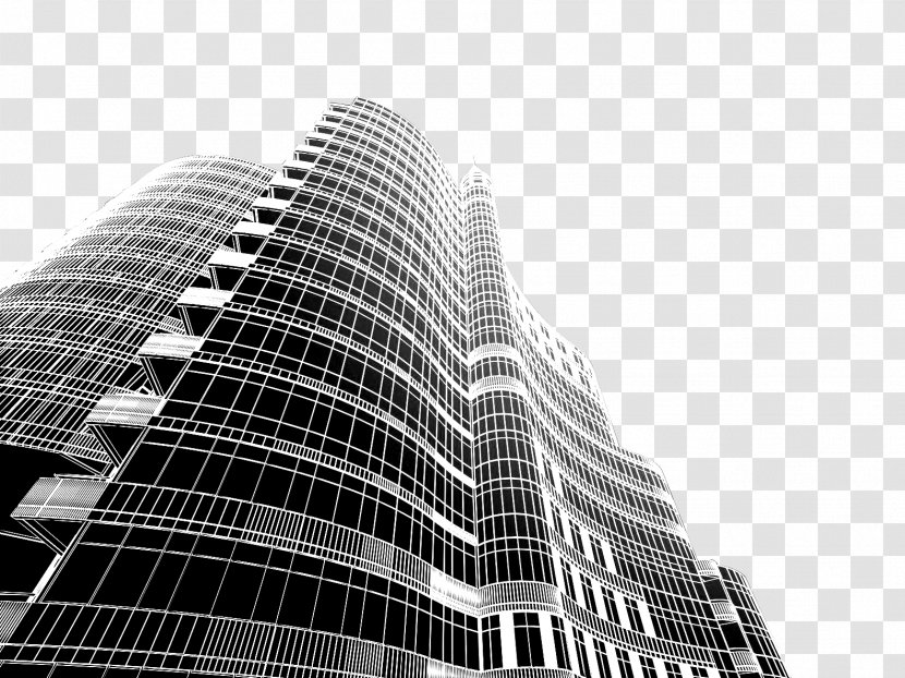 Skyscraper Facade Headquarters Brutalist Architecture Building - Condominium Transparent PNG
