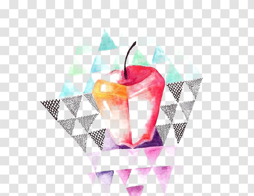 Humour Illustration - Creative Work - Painted Apple Transparent PNG