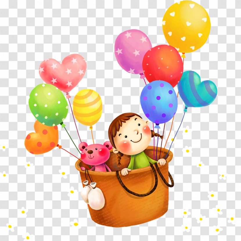 Download Computer File - Cartoon - Balloons Transparent PNG