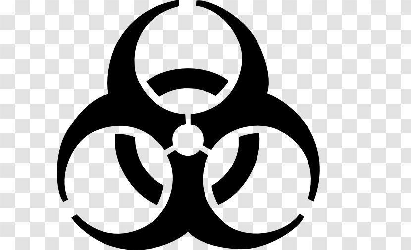 Hazard Symbol Biological Clip Art - Warning Sign Transparent PNG