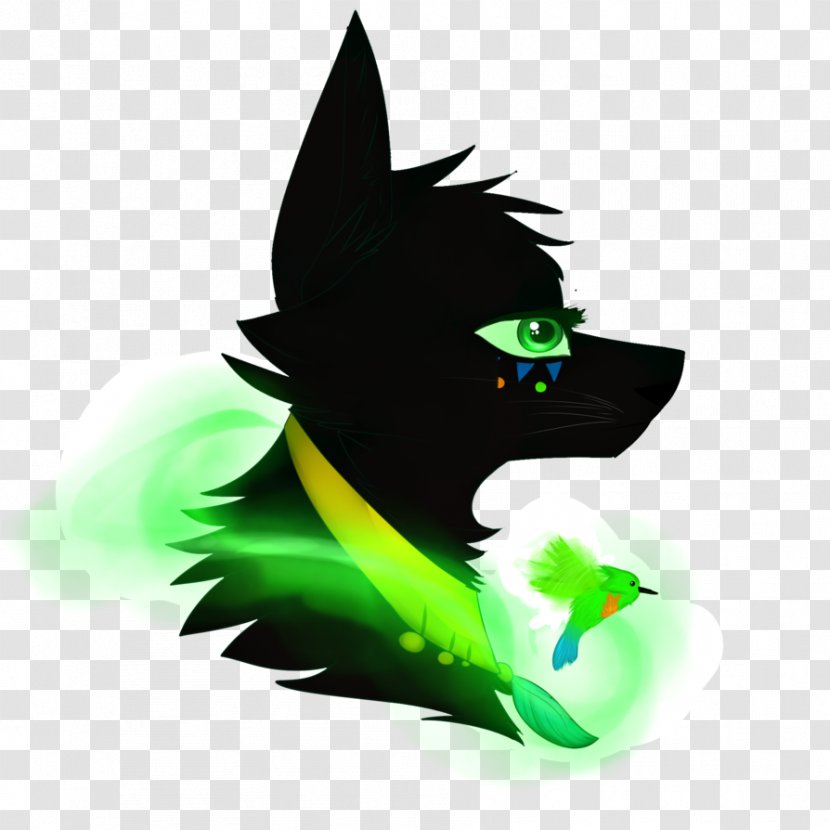 Cat Green Tail Transparent PNG