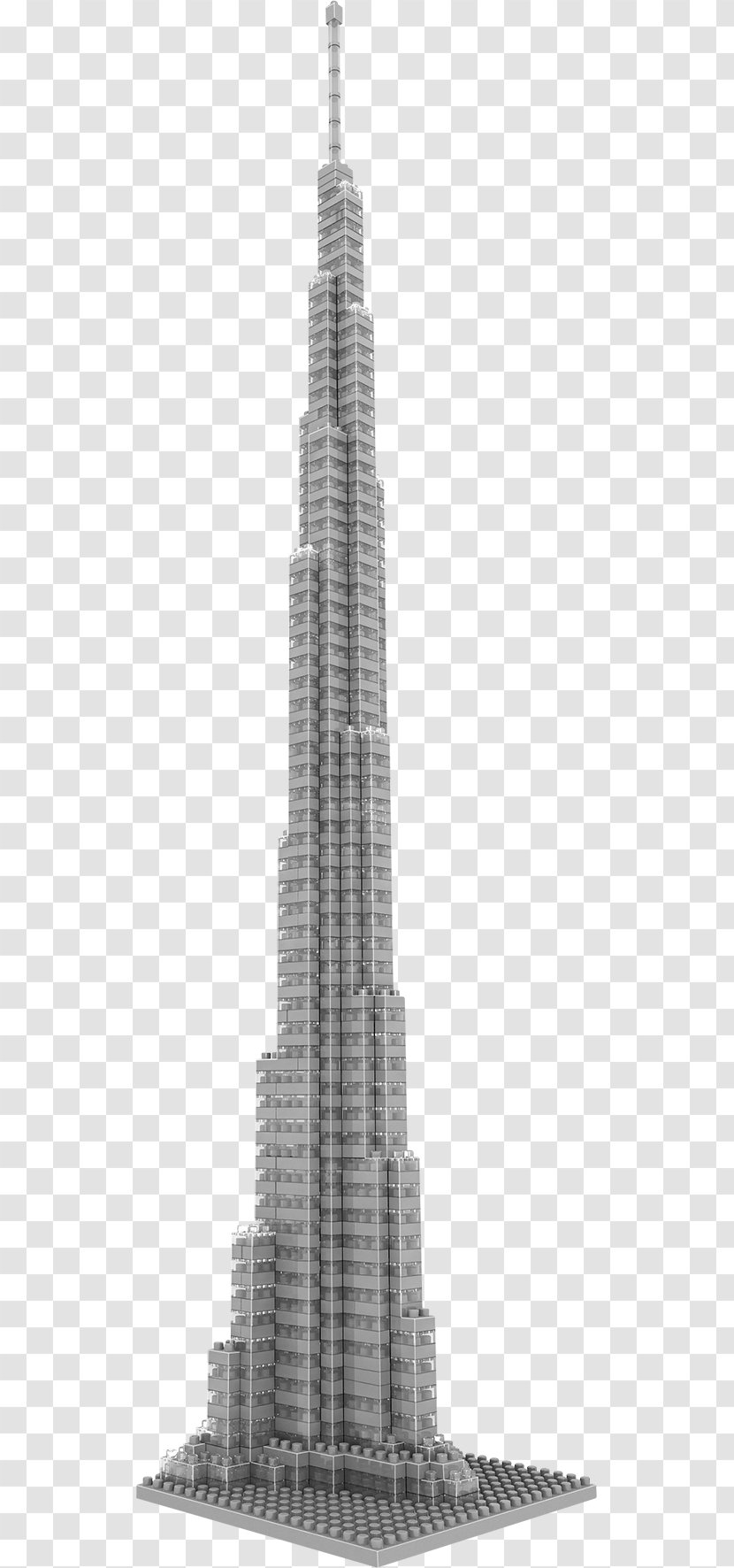 Burj Khalifa Shanghai World Financial Center Jigsaw Puzzles Architecture Tower - Block Transparent PNG