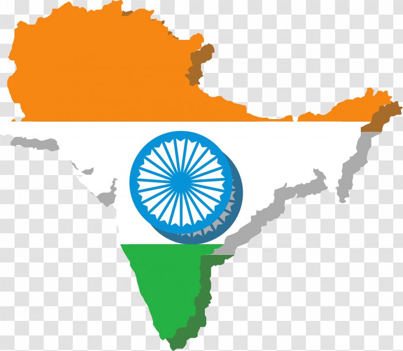 Flag Of India Vector Map - Brand Transparent PNG