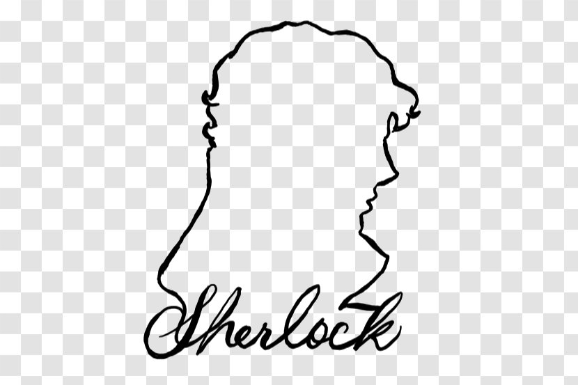 Sherlock Holmes Poster Silhouette Drawing Art - Line Transparent PNG