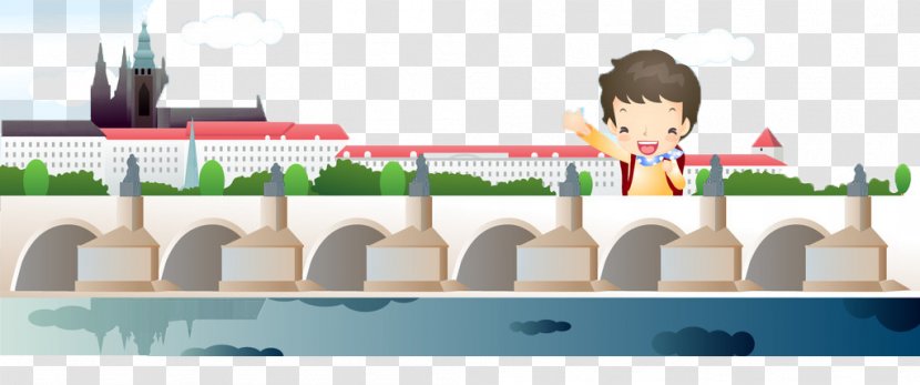 Travel Illustration - Vecteur - Little Boy Travels Transparent PNG