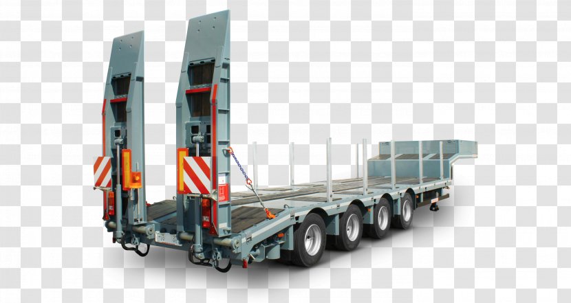 Semi-trailer Truck Machine Vehicle Lowboy - Semitrailer Transparent PNG