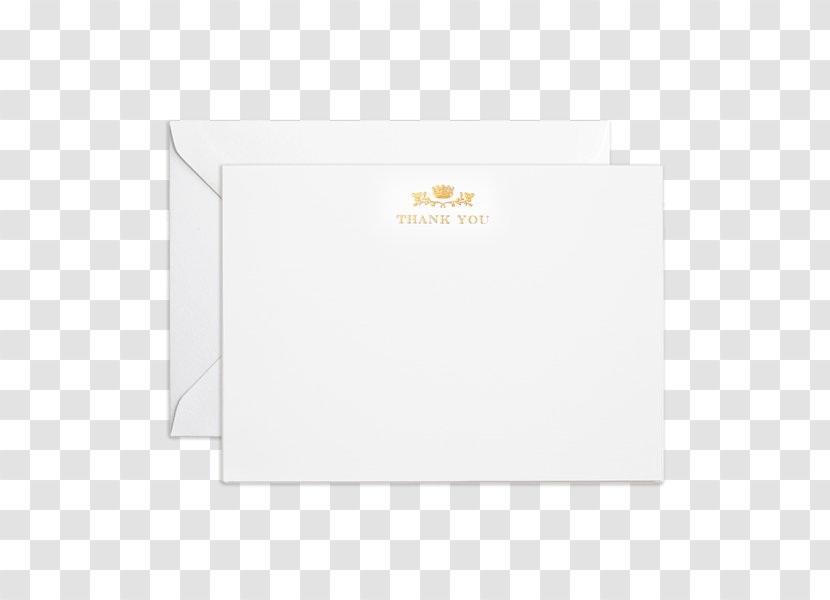 Paper Material Rectangle - Thank You Transparent PNG