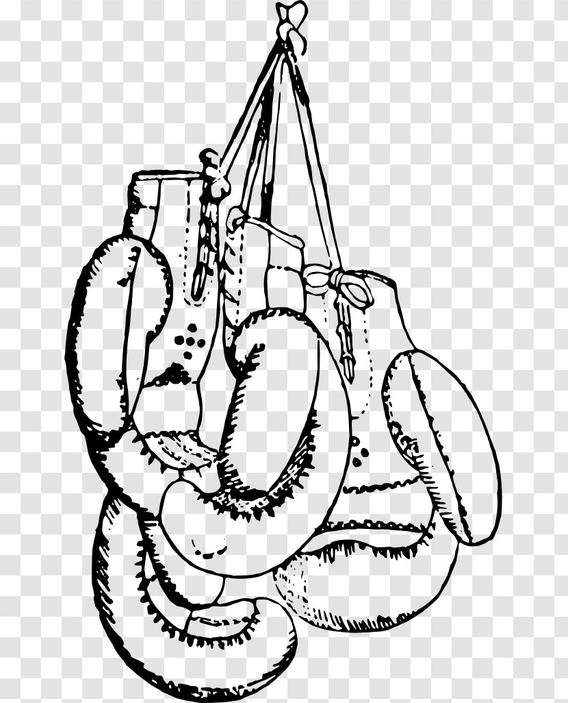 Boxing Glove Drawing Hand Wrap Clip Art - Sport - Hodgepodge Clipart Transparent PNG