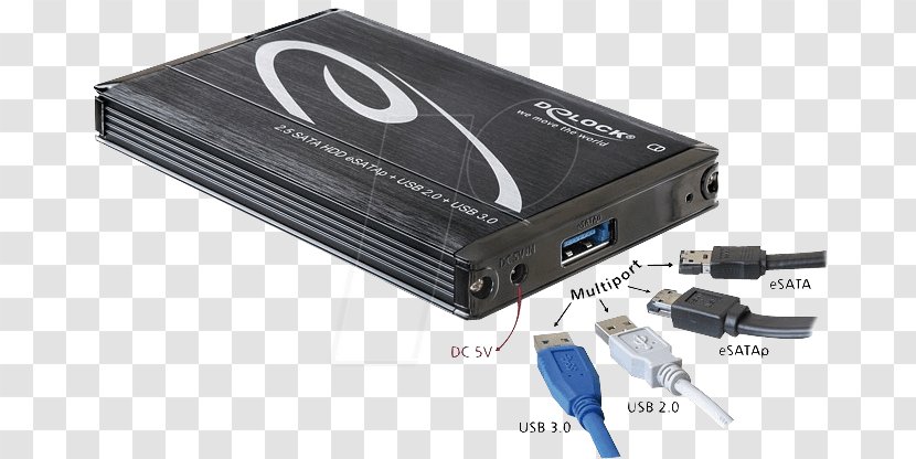 Computer Cases & Housings Hard Drives Serial ATA ESATAp USB 3.0 - Power Supply - Disk Enclosure Transparent PNG
