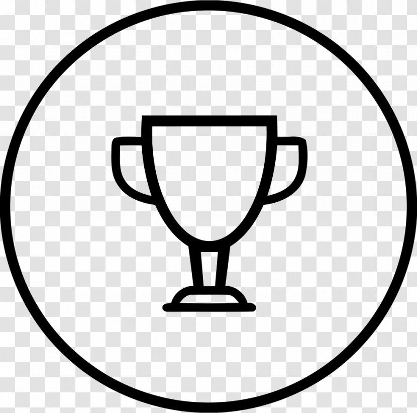 Trophy Award Competition - Black And White Transparent PNG