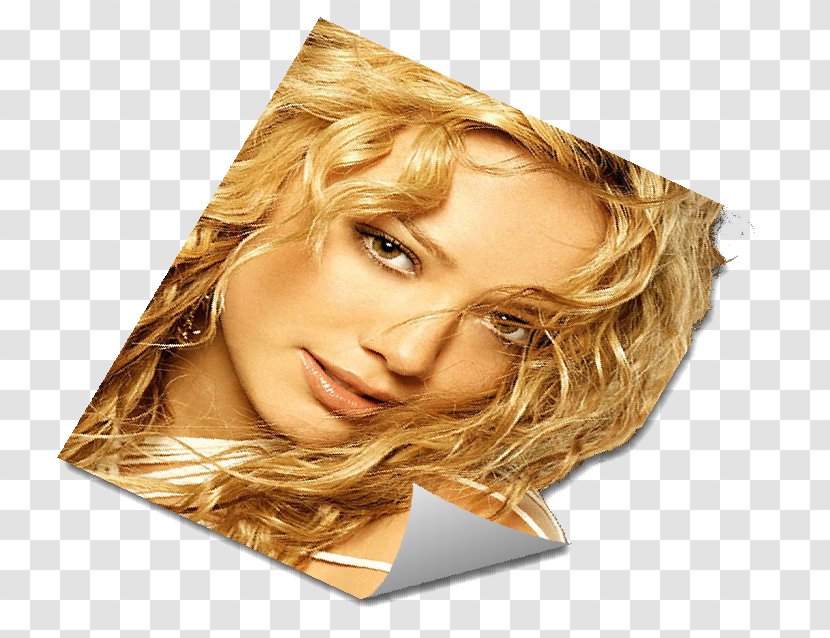 Hilary Duff Blond Hair Coloring Brown Transparent PNG