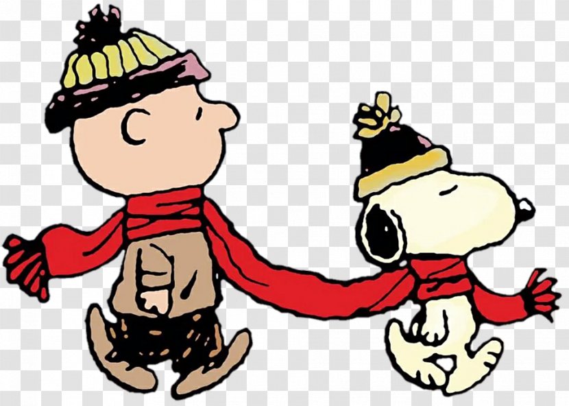 Snoopy Charlie Brown Woodstock Christmas Peanuts - Cartoon Transparent PNG