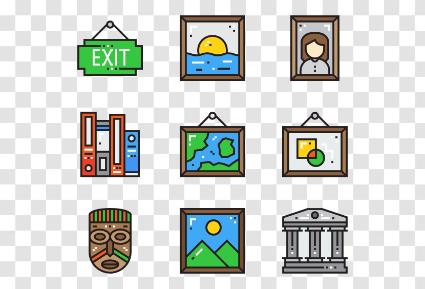 Technology Line Clip Art - Area - Museum Icon Transparent PNG