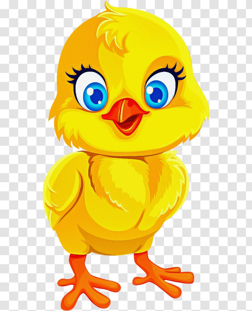 Cartoon Yellow Bird Toy Beak - Ducks Geese And Swans Transparent PNG